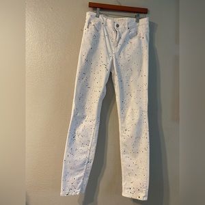 Isabel Marant Etoile Splatter White Jeans Size 8